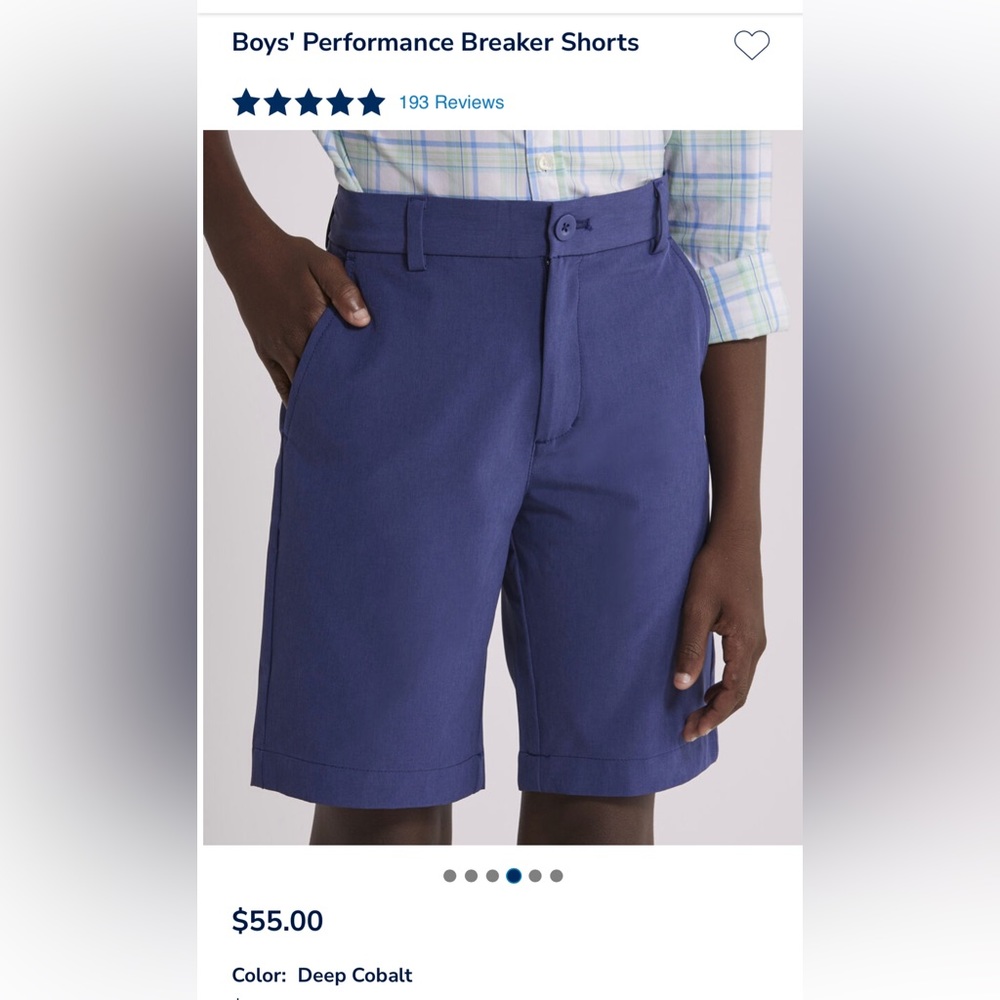 Vineyard Vines Performance Breaker Shorts is Cobalt Size 10